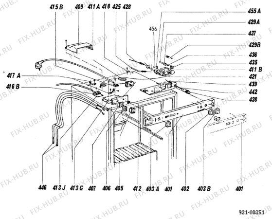 Взрыв-схема холодильника Unknown RM300R - Схема узла C20 Comb. armature  H